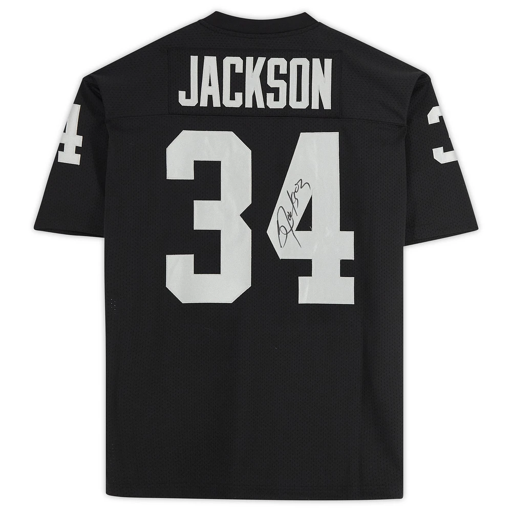 Bo Jackson Las Vegas Raiders Autographed Black Mitchell & Ness Authentic Jersey