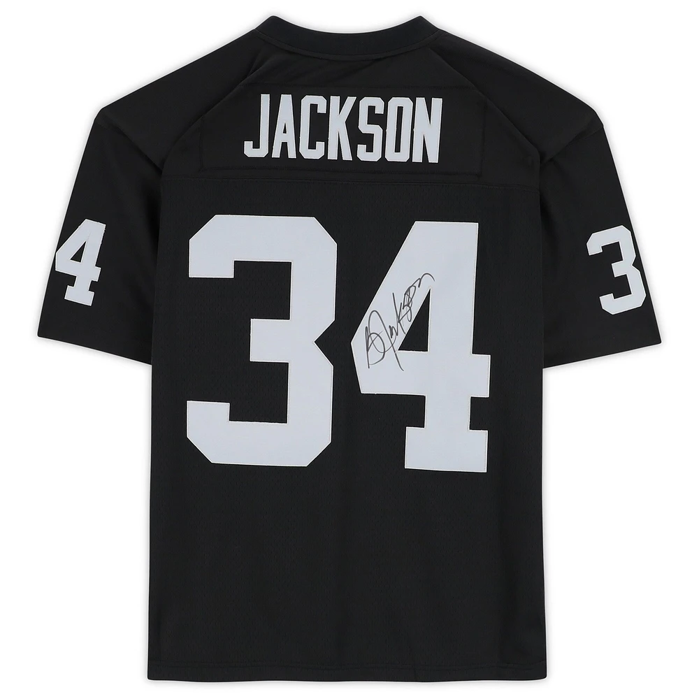 Bo Jackson Las Vegas Raiders Autographed Black Mitchell & Ness Replica Jersey