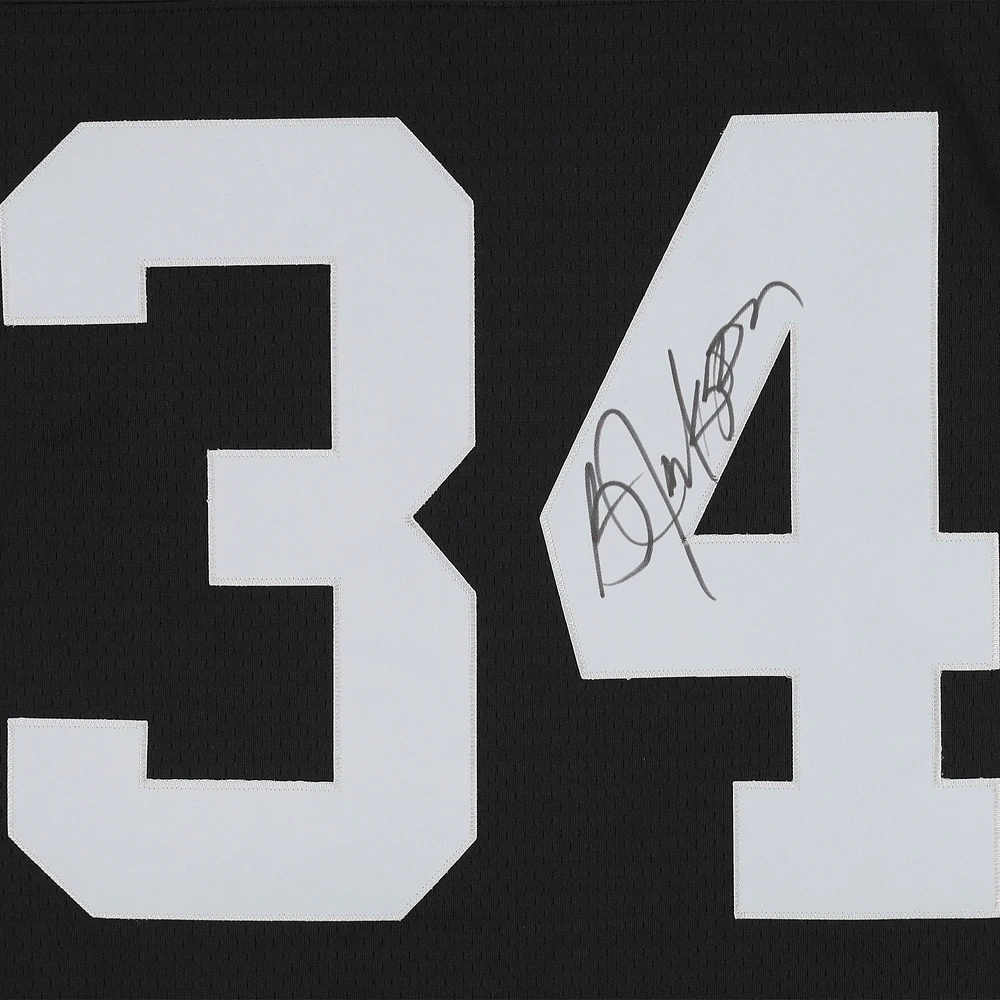 Bo Jackson Las Vegas Raiders Autographed Black Mitchell & Ness Replica Jersey