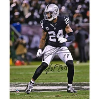 Charles Woodson Las Vegas Raiders Autographed 8" x 10" Stance Photograph with "HOF 2021" Inscription