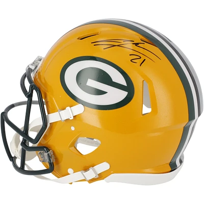 Casque authentique Riddell Speed ​​autographié par Charles Woodson Las Vegas Raiders - Signature du côté de Green Bay