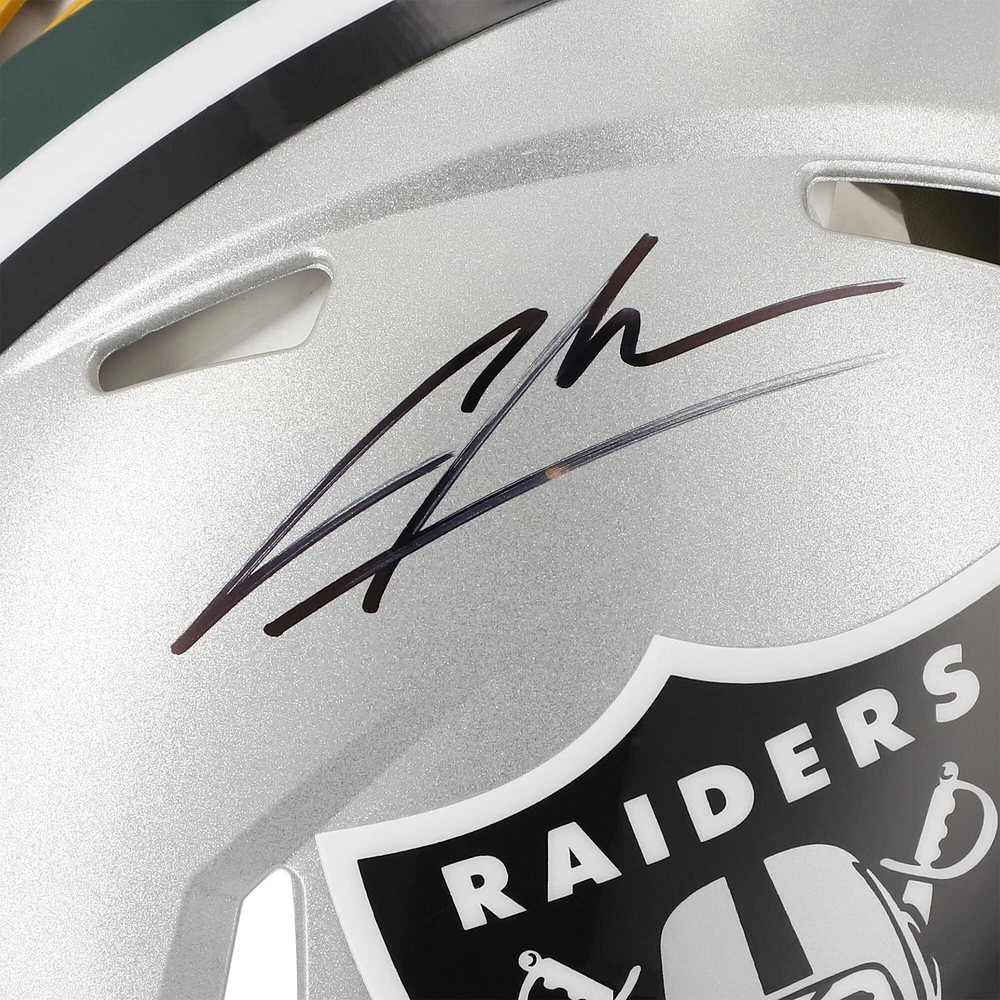 Charles Woodson Las Vegas Raiders Autographed Half & Half Riddell Speed Authentic Helmet with "HOF 21" Inscription - Signature on Las Vegas Side