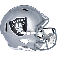 Casque réplique autographié demi-moitié Riddell Speed ​​des Las Vegas Raiders de Charles Woodson - Signature du côté de Green Bay