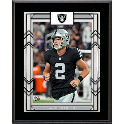 Plaque de joueur sublimée Daniel Carlson Las Vegas Raiders 10,5" x 13"