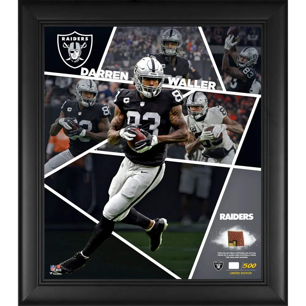 Lids Darren Waller Las Vegas Raiders Fanatics Authentic Framed 15 x 17  Impact Player Collage with a Piece of Game-Used Football - Limited Edition  of 500