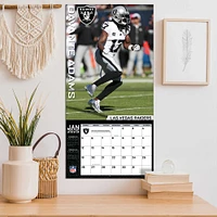 Calendrier mural des joueurs Davante Adams Las Vegas Raiders 2025 12" x 12"