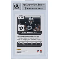 Davante Adams Las Vegas Raiders Autographed 2022 Panini Donruss Optic Aqua #103 #/299 Beckett Fanatics Witnessed Authenticated 10 Card