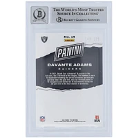 Davante Adams Las Vegas Raiders Autographed 2022 Panini National Convention Orange #15 #/199 Beckett Fanatics Witnessed Authenticated 10 Card