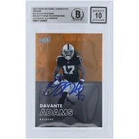 Davante Adams Las Vegas Raiders Autographed 2022 Panini National Convention Orange #15 #/199 Beckett Fanatics Witnessed Authenticated 10 Card