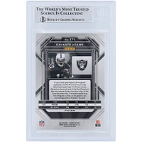Carte Panini Prizm verte autographiée 2022 de Davante Adams Las Vegas Raiders #171 Beckett Fanatics Witnessed Authenticated