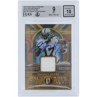 Davante Adams Las Vegas Raiders Autographed 2023 Panini Gold Standard Gold Rush Materials #GR-DA #/299 Beckett Fanatics Witnessed Authenticated 9/10 Card