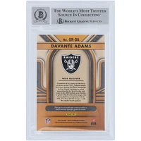 Davante Adams Las Vegas Raiders Autographed 2023 Panini Gold Standard Gold Rush Materials #GR-DA #/299 Beckett Fanatics Witnessed Authenticated 9/10 Card