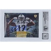 Davante Adams Las Vegas Raiders Autographed 2023 Panini Luminance Gold #91 #/250 Beckett Fanatics Witnessed Authenticated 10 Card