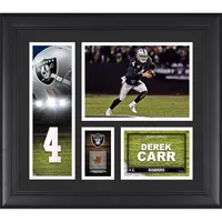 Derek Carr Las Vegas Raiders Fanatics Authentic Framed 15 x 17 Player  Collage with a Piece of Game-Used Football