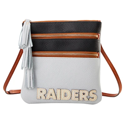 Sac à main à bandoulière triple zip Dooney & Bourke Las Vegas Raiders Infield