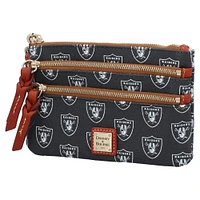 Dooney & Bourke Las Vegas Raiders Signature Bracelet à triple fermeture éclair