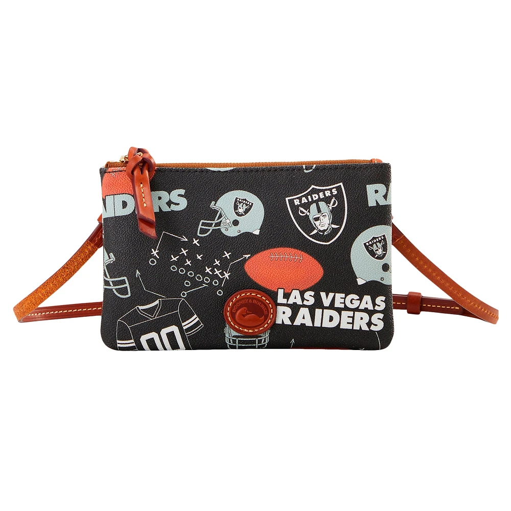 Sac à main à bandoulière zippé Dooney & Bourke Las Vegas Raiders