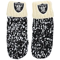 FOCO Black Las Vegas Raiders Confetti Cream Mittens