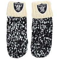 FOCO Black Las Vegas Raiders Confetti Moufles Crème