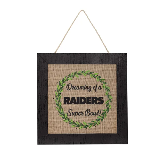 Las Vegas Raiders 28 x 44 Double-Sided Burlap House Flag