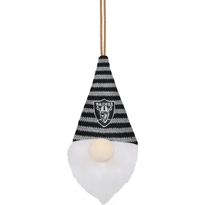 Las Vegas Raiders FOCO Plush Striped Hat Gnome Ornament