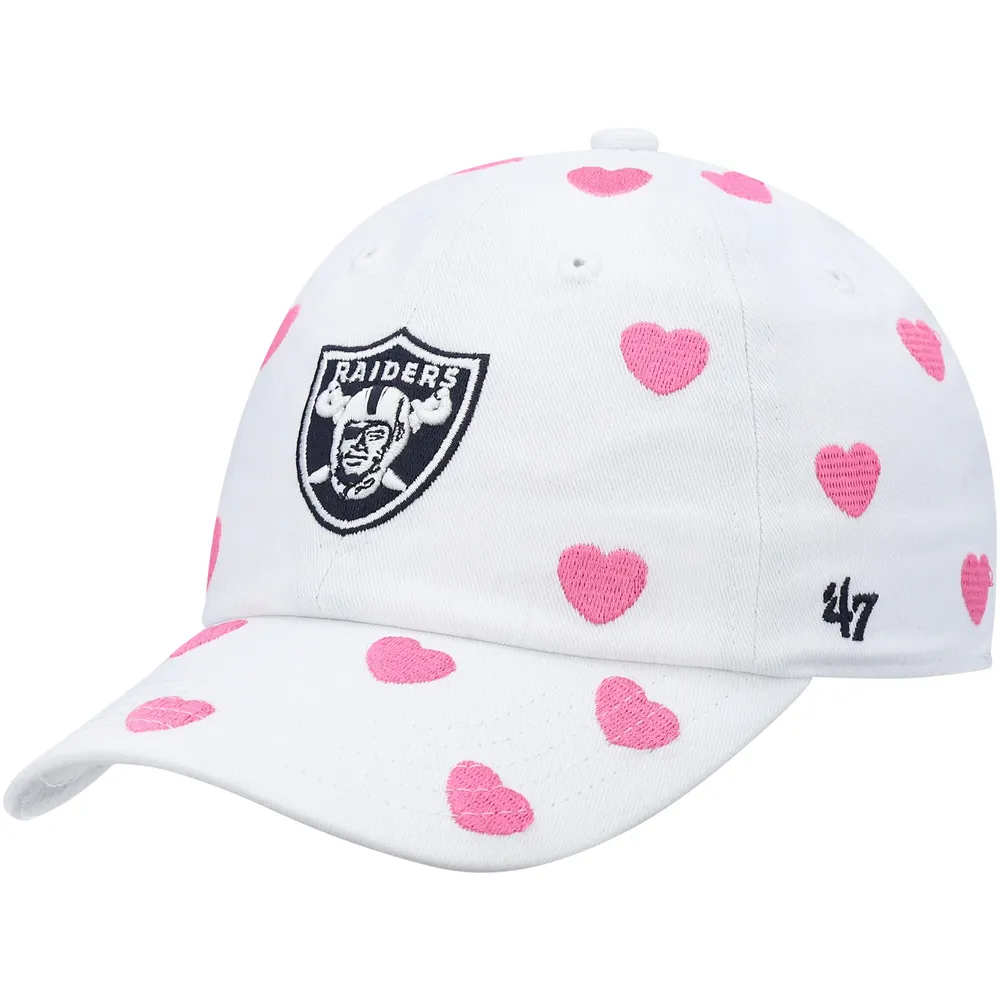 Girls Youth Las Vegas Raiders Pink Adjustable Hat