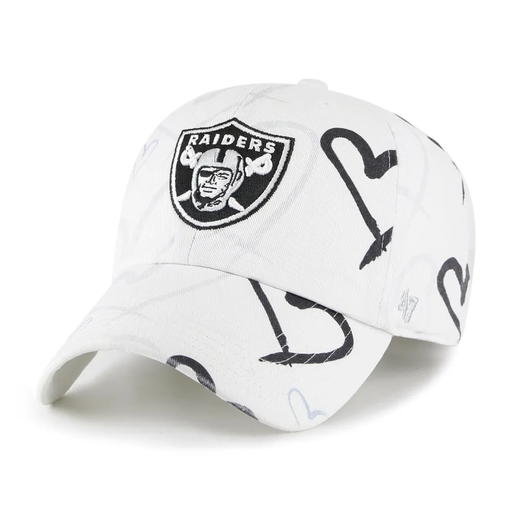 Las Vegas Raiders '47 Girls Youth Adore Clean Up Adjustable Hat - White