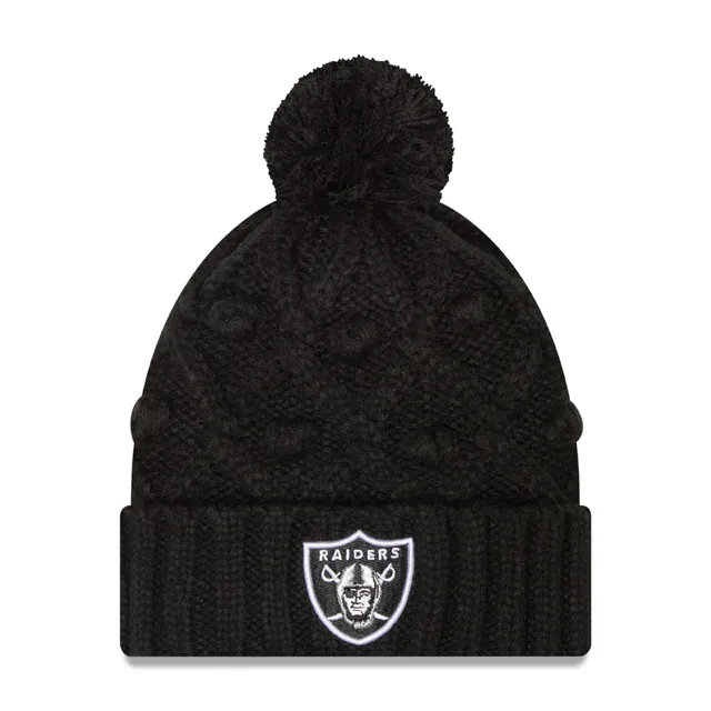 New Era Youth Girls Black Pittsburgh Steelers Brisk Cuffed Knit Hat With Pom