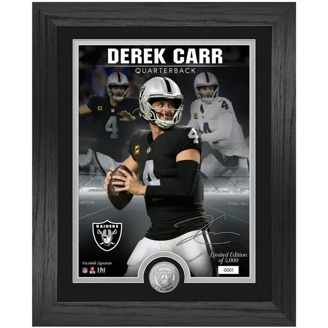 Derek Carr Las Vegas Raiders Youth Black Replica Player Jersey