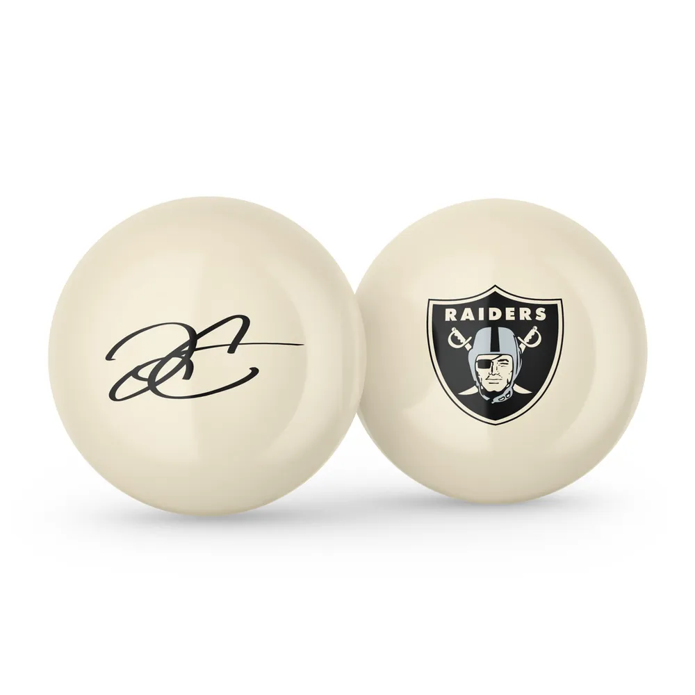 Derek Carr Raiders Signature and Team Logo Cue Ball