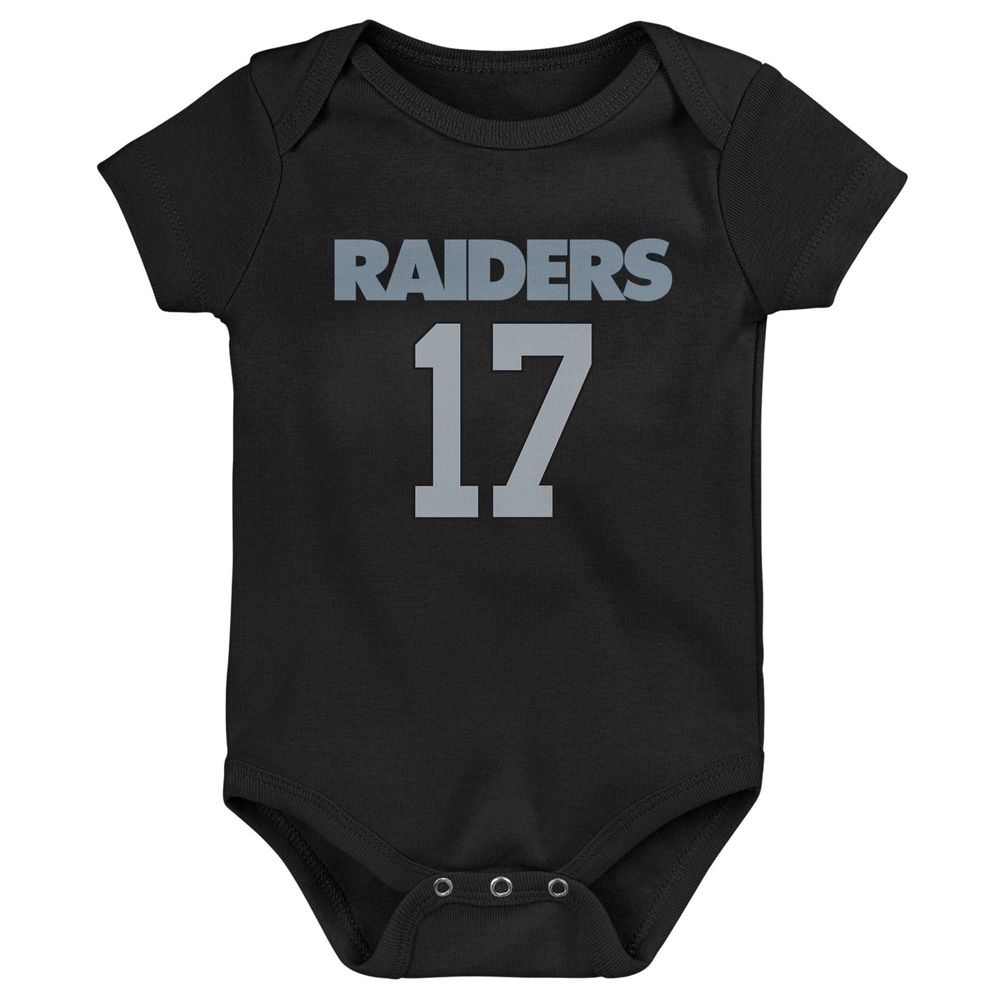 Infant Davante Adams Black Las Vegas Raiders Mainliner Player Name & Number Bodysuit