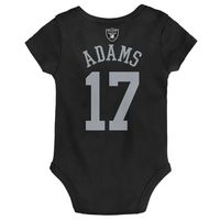 Infant Davante Adams Black Las Vegas Raiders Mainliner Player Name & Number Bodysuit