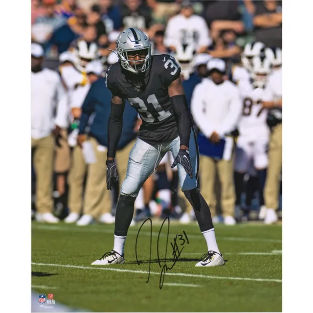 Davante Adams Las Vegas Raiders Autographed Fanatics Authentic 16 x 20  White Jersey Vertical Photograph