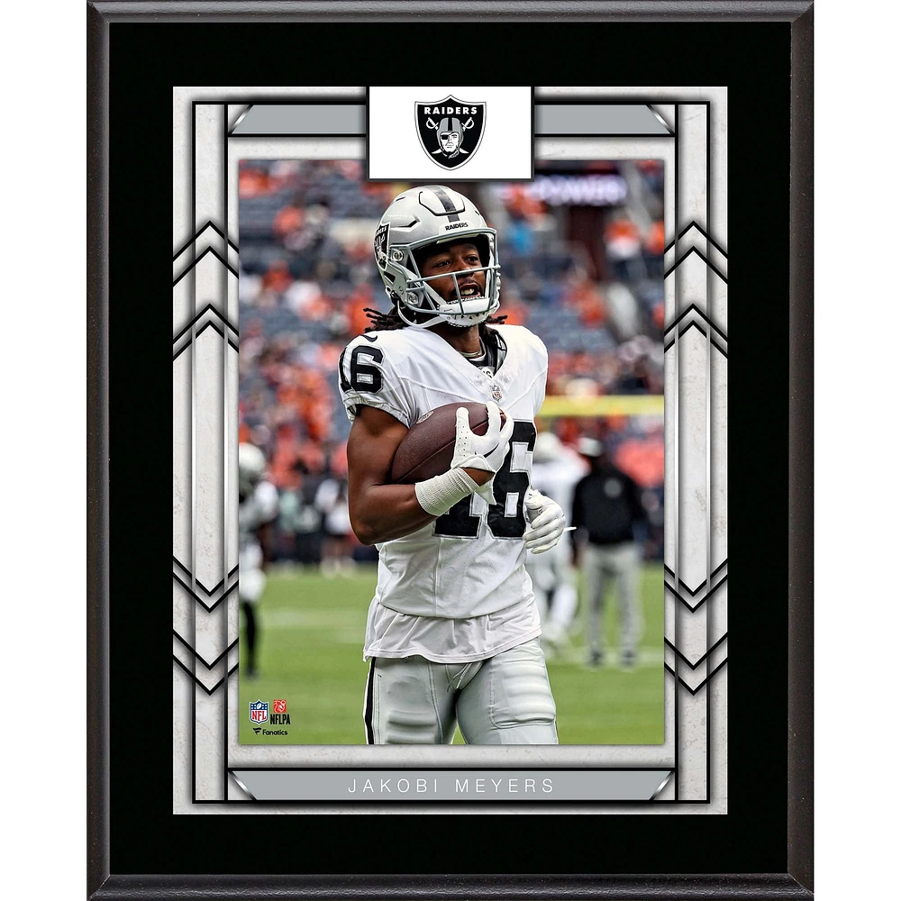 Plaque sublimée de joueur des Las Vegas Raiders de Jakobi Meyers 10,5" x 13"