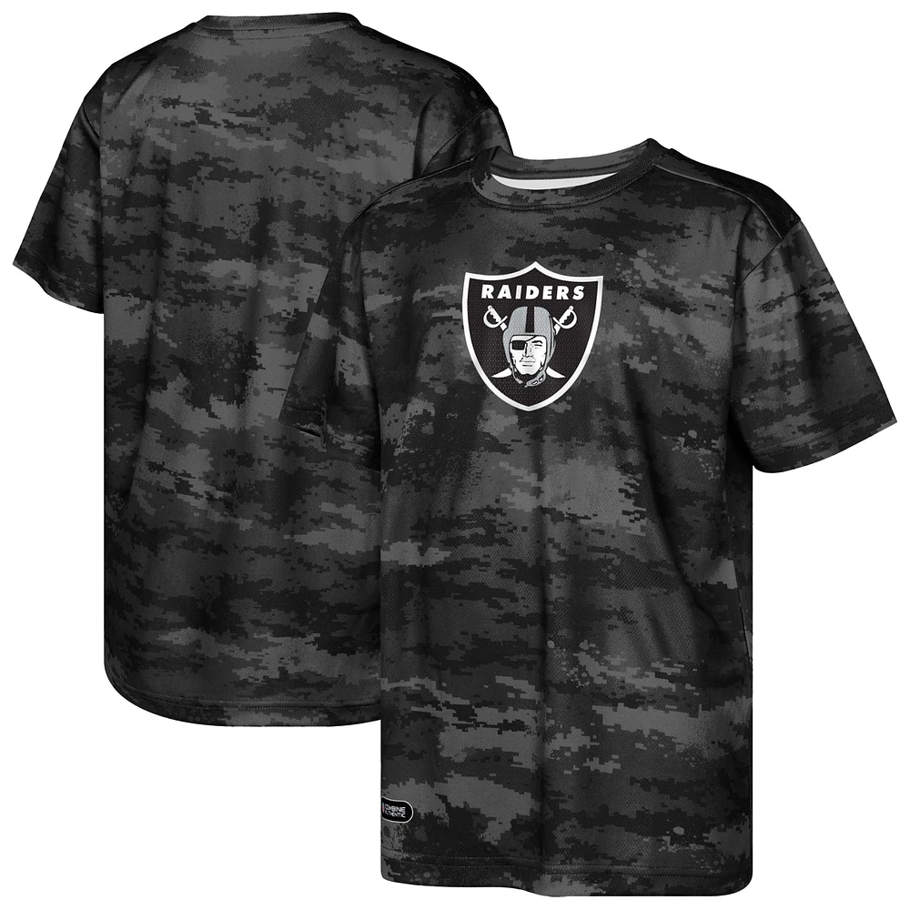 T-shirt noir pour jeunes Las Vegas Raiders Scrimmage