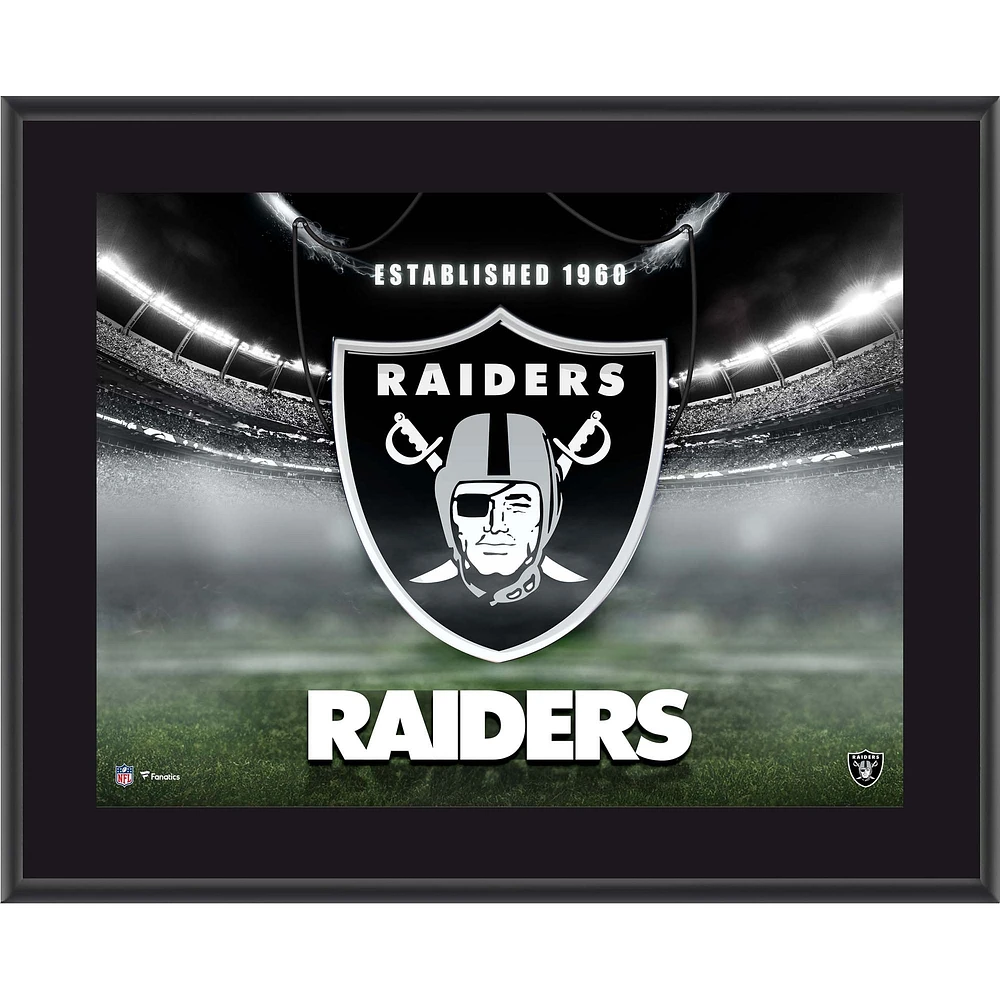 Las Vegas Raiders 10.5" x 13" Horizontal Team Logo Sublimated Plaque