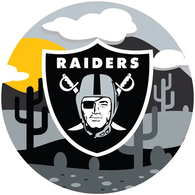 Las Vegas Raiders 12 Logo State Sign 