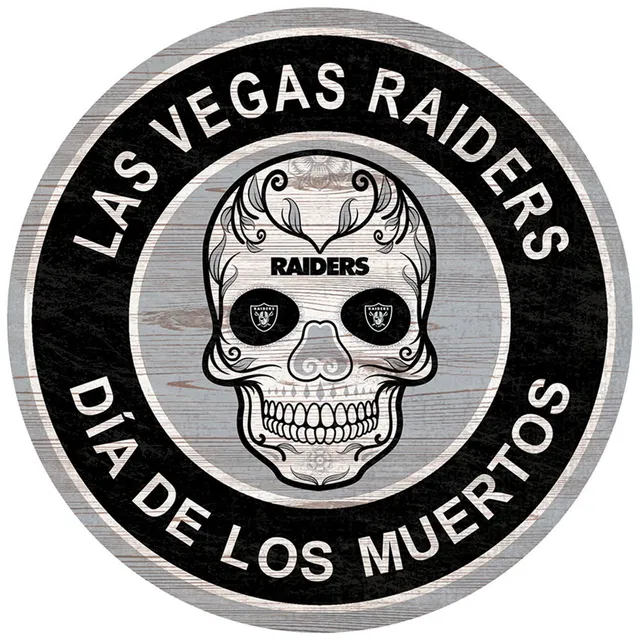 Las Vegas Raiders Skull Large Wood Sign