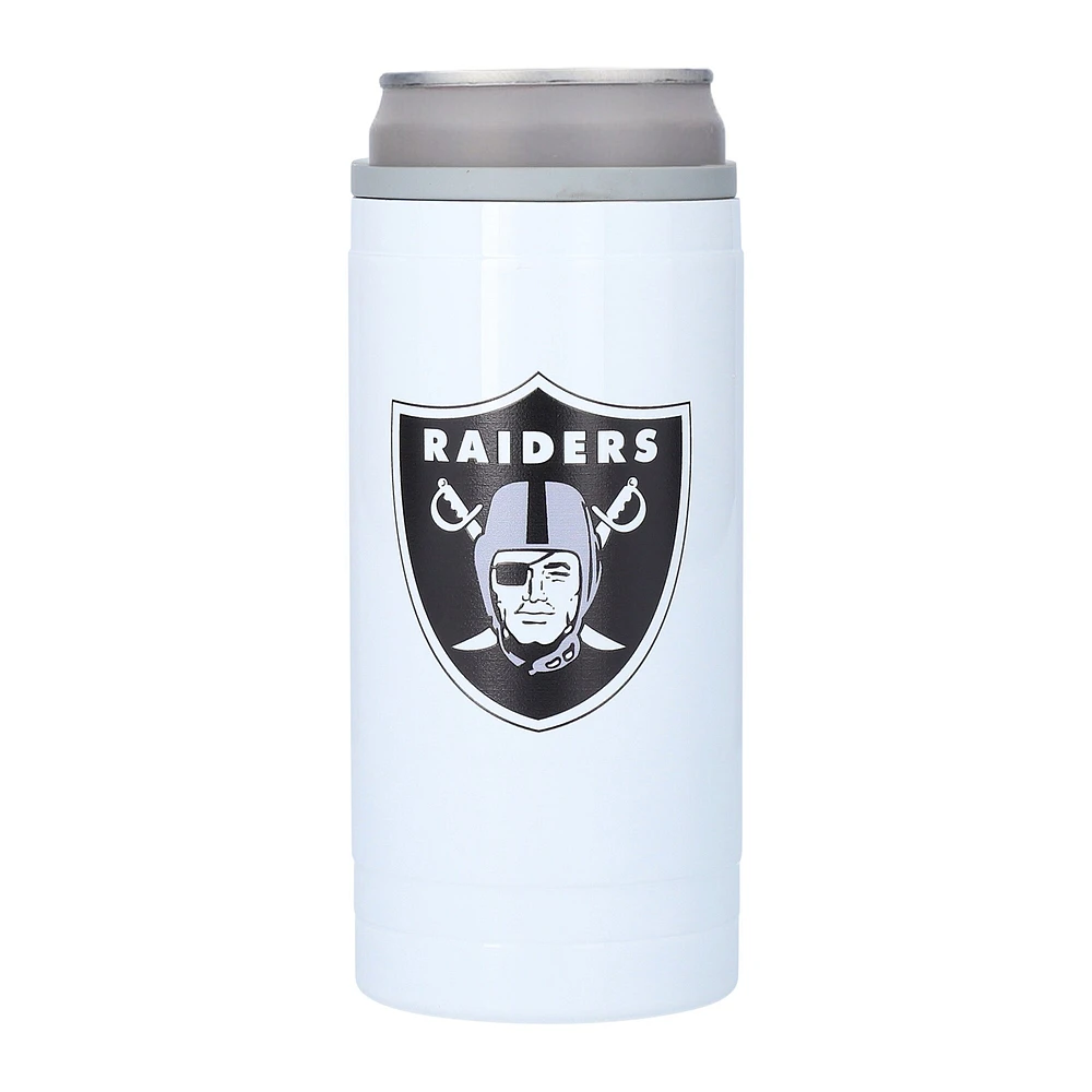 Raiders de Las Vegas 12 oz. Refroidisseur de canette mince Letterman