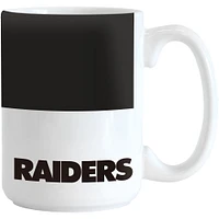 Raiders de Las Vegas 15 oz. Tasse à blocs de couleurs