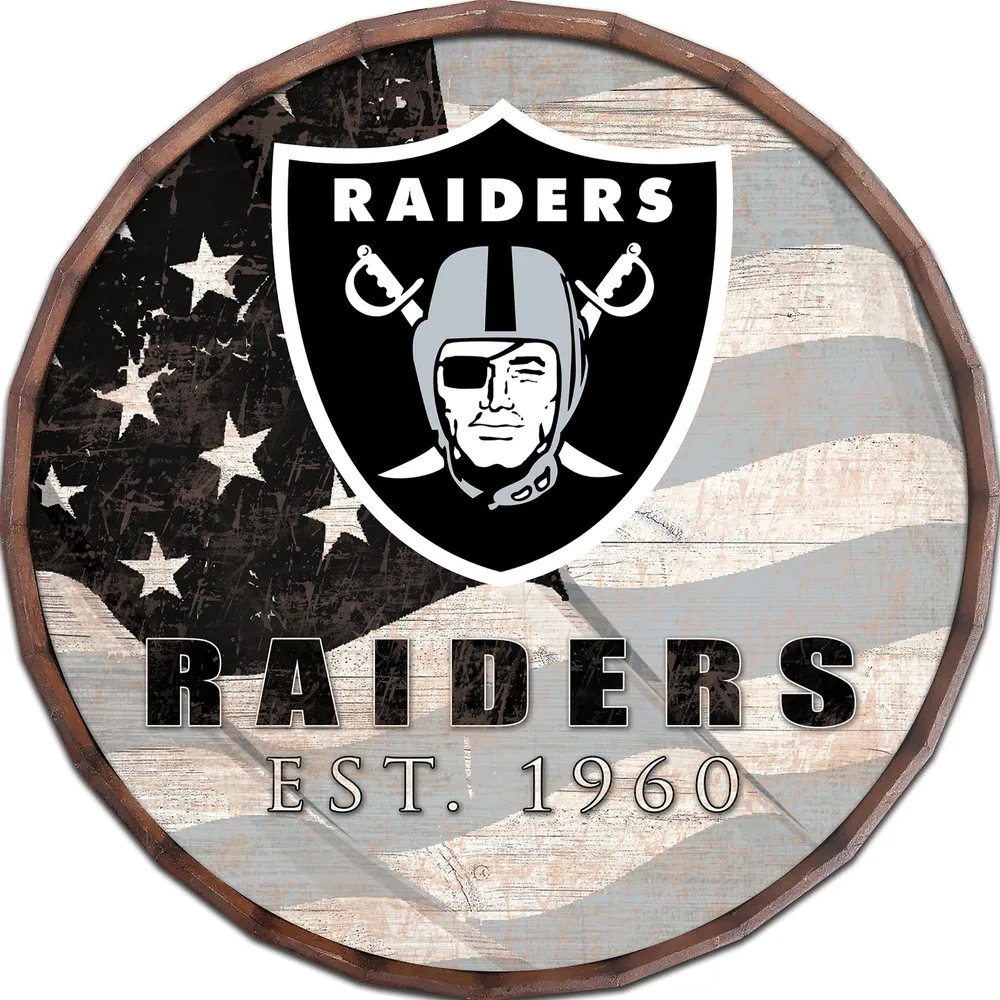 Lids Las Vegas Raiders 16' Flag Barrel Top Sign
