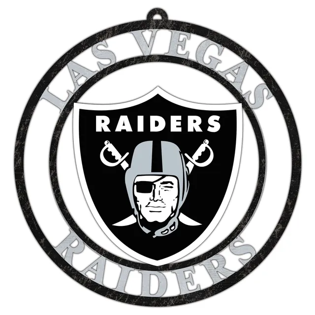 Lids Las Vegas Raiders 18'' Team Logo Bigfoot Silhouette Desktop Art