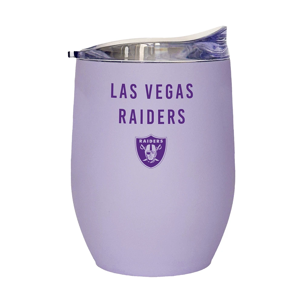 Raiders de Las Vegas 16oz. Gobelet incurvé doux au toucher lavande