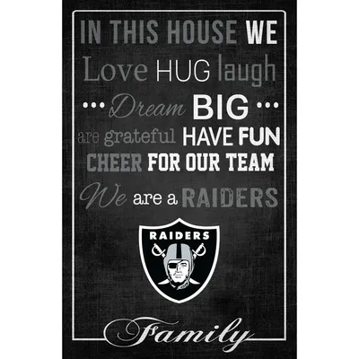 Las Vegas Raiders 17'' x 26'' Team Coordinates Sign