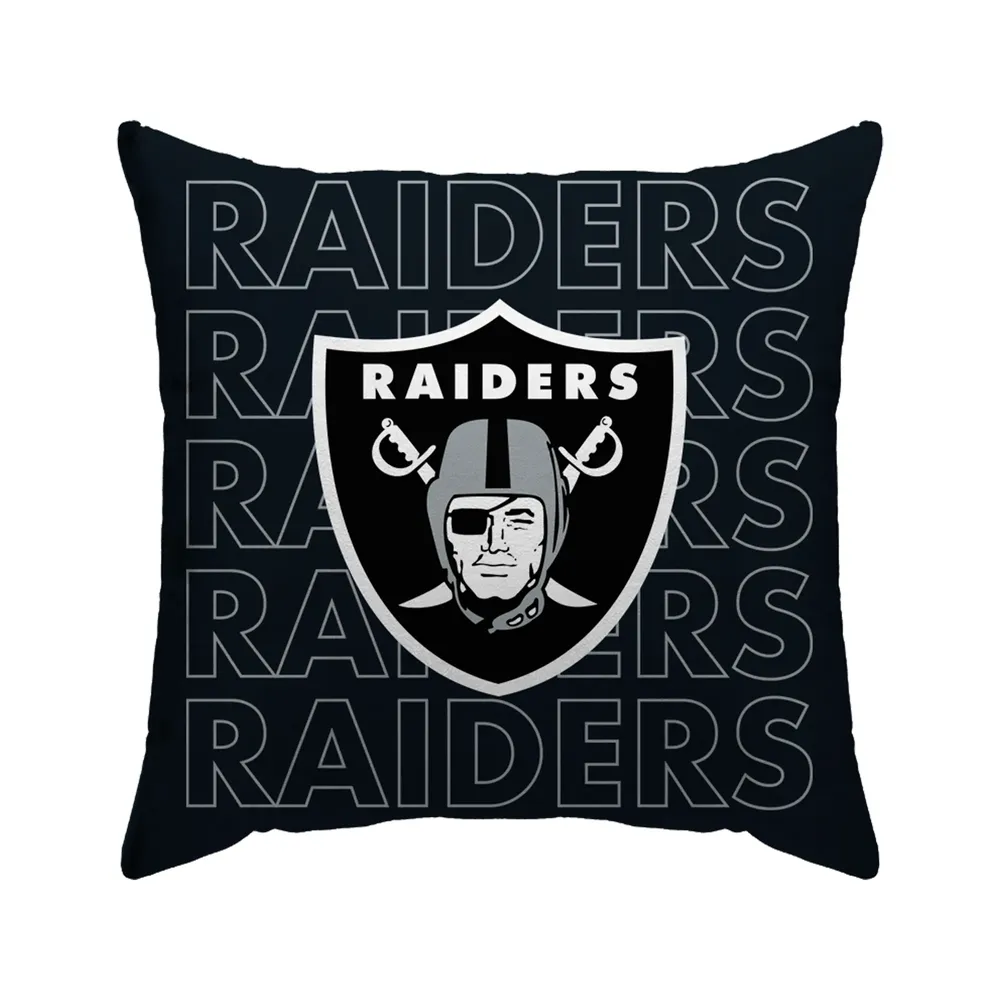 Las Vegas Raiders 18'' x 18'' Team Wordmark Decorative Throw Pillow