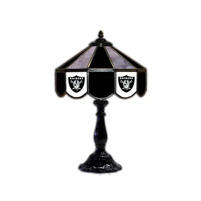 Las Vegas Raiders 21" Glass Table Lamp