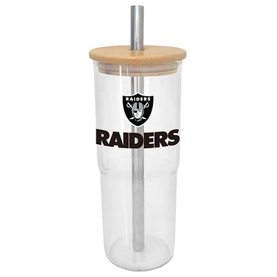 Las Vegas Raiders 24oz. Glass Tumbler