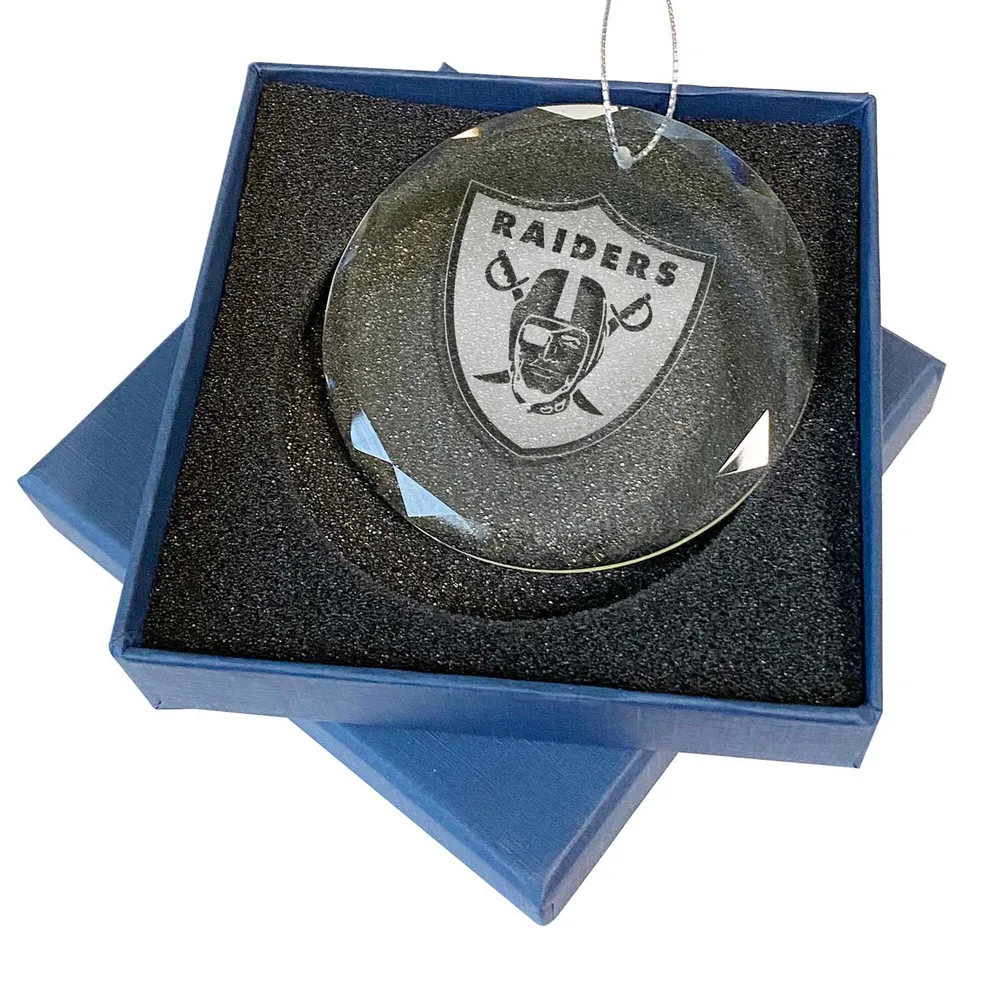 Las Vegas Raiders Merry Christmas Circle Ornament