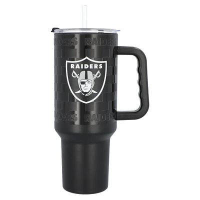 Las Vegas Raiders 40oz Checkered Stainless Steel Tumbler