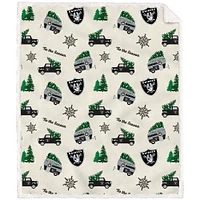 Couverture polaire en flanelle Sherpa pour camionnette de vacances Las Vegas Raiders 50'' x 60''